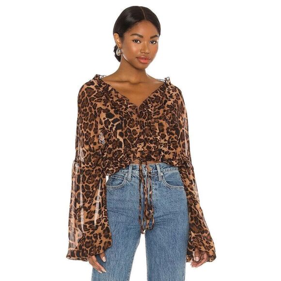 ✨Prairie Sz XS Top Leopard SNDYS The Label✨ - Picture 1 of 15